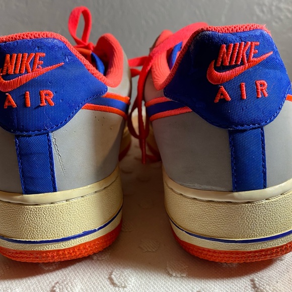 Nike Air Force 1 Low Wolf Grey/Game Royal-Hot Punch - Picture 12 of 16